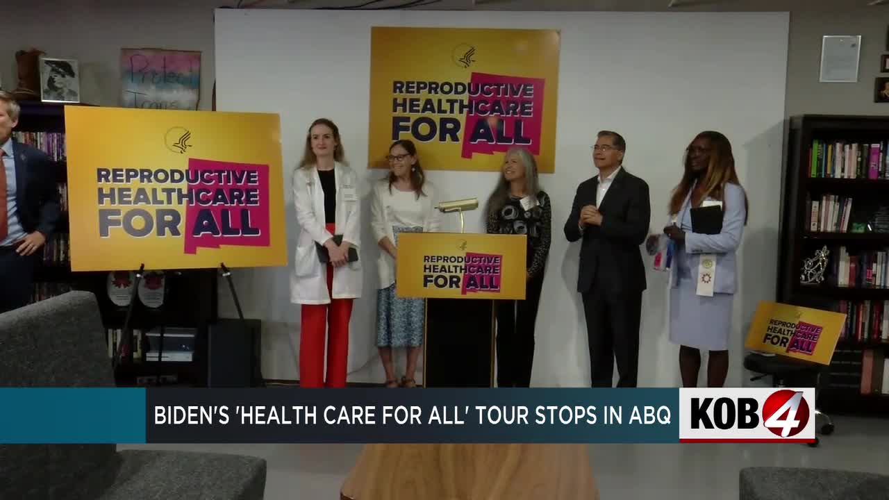 Health Secretary Biden visits Albuquerque to address reproductive health issues