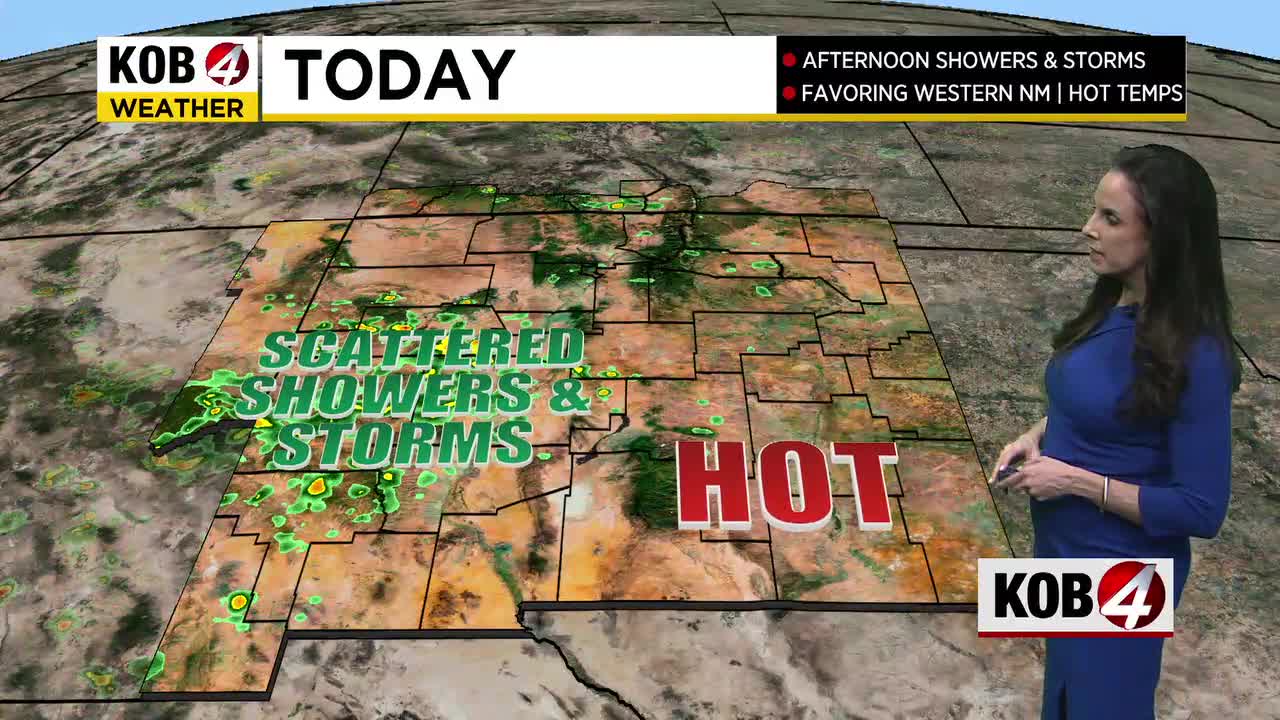 New Mexico expected to have scattered showers and storms this week