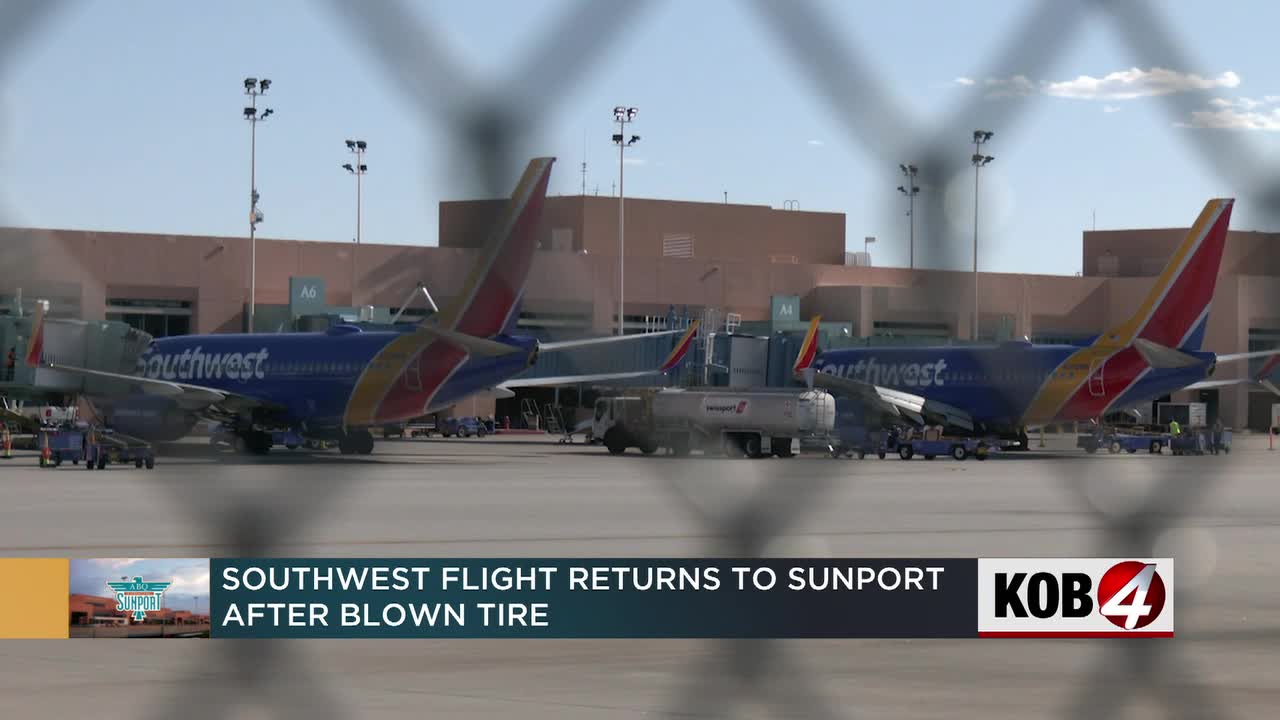 Southwest Airlines flight returns to Sunport after blown tire