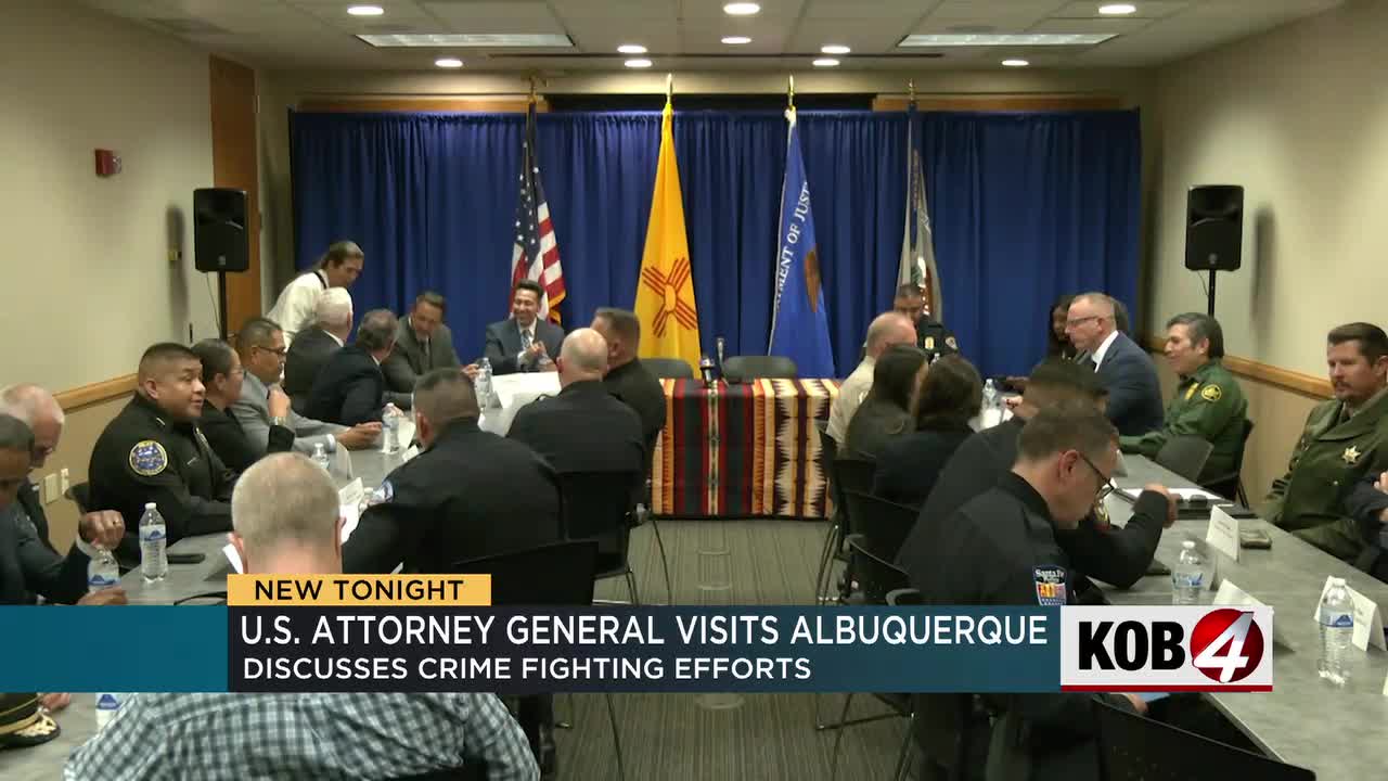 US Attorney General visits Albuquerque to discuss crime-fighting measures