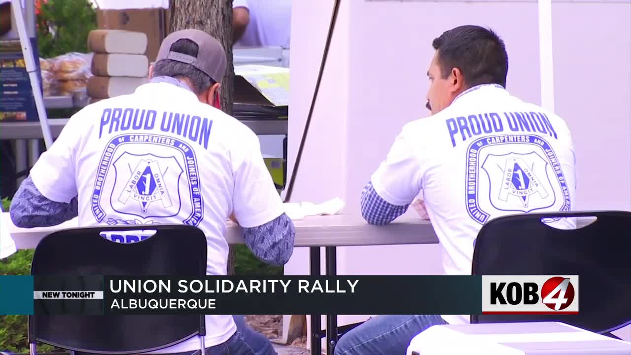 New Mexico workers, leaders gather for Union Solidarity Rally