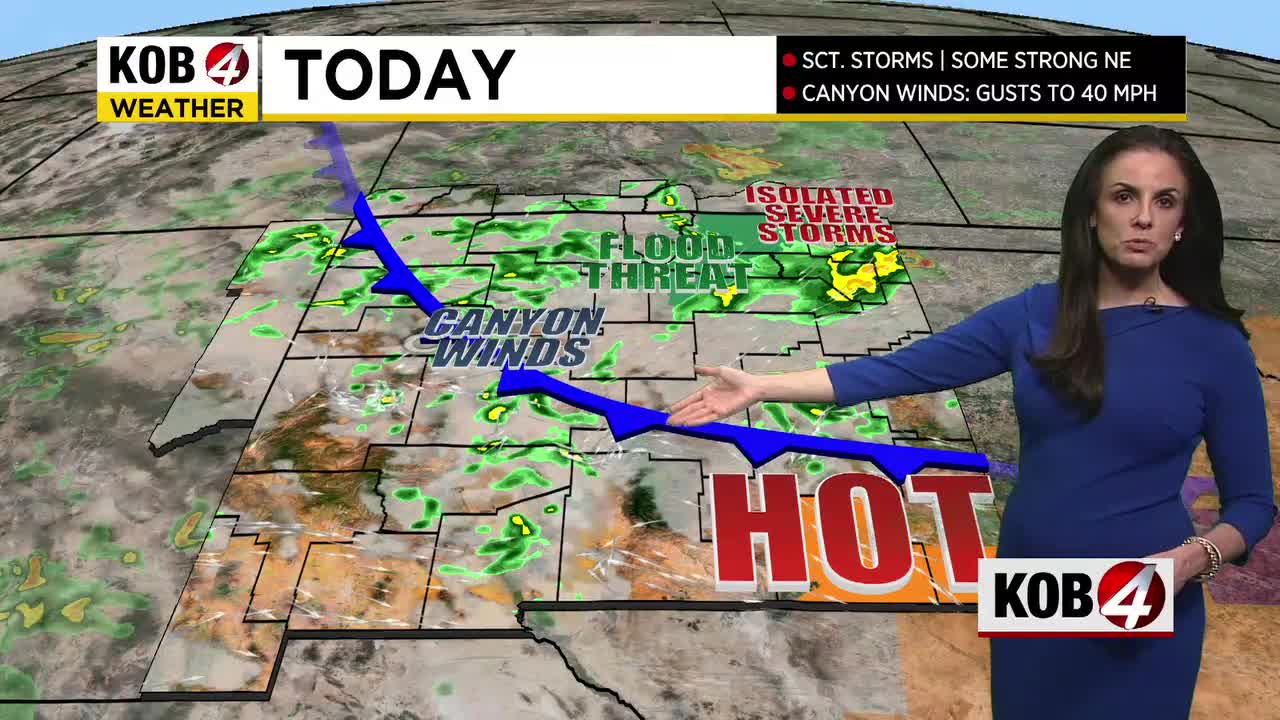 Kira Miner: Scattered storms and strong winds Thursday