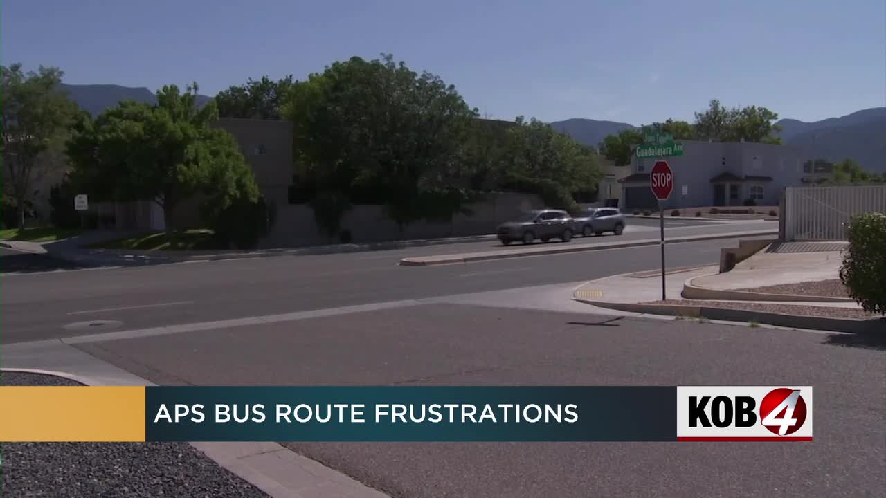 Parents are frustrated by change of bus route near busy road