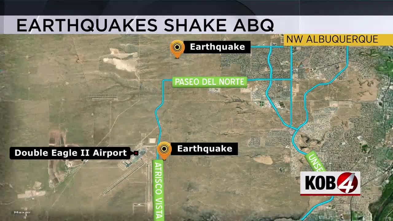 USGS confirms 2 earthquakes near Albuquerque