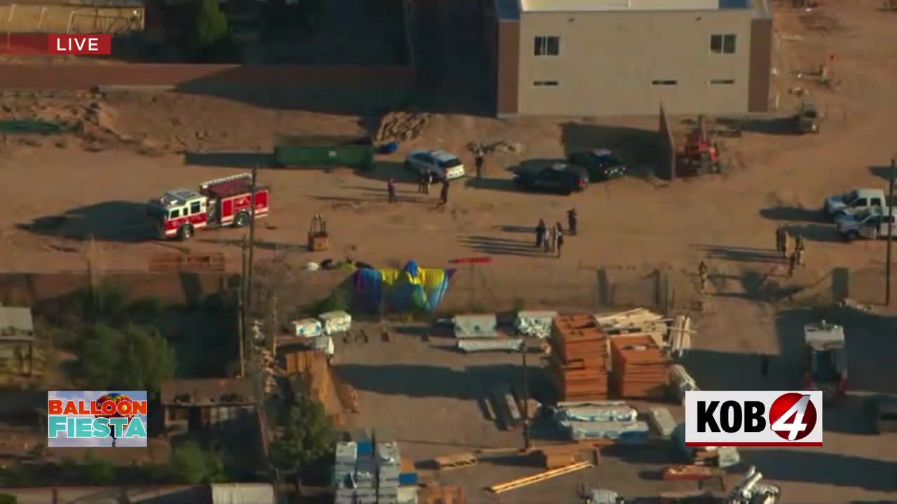 Hot air balloon catches fire in NW Albuquerque