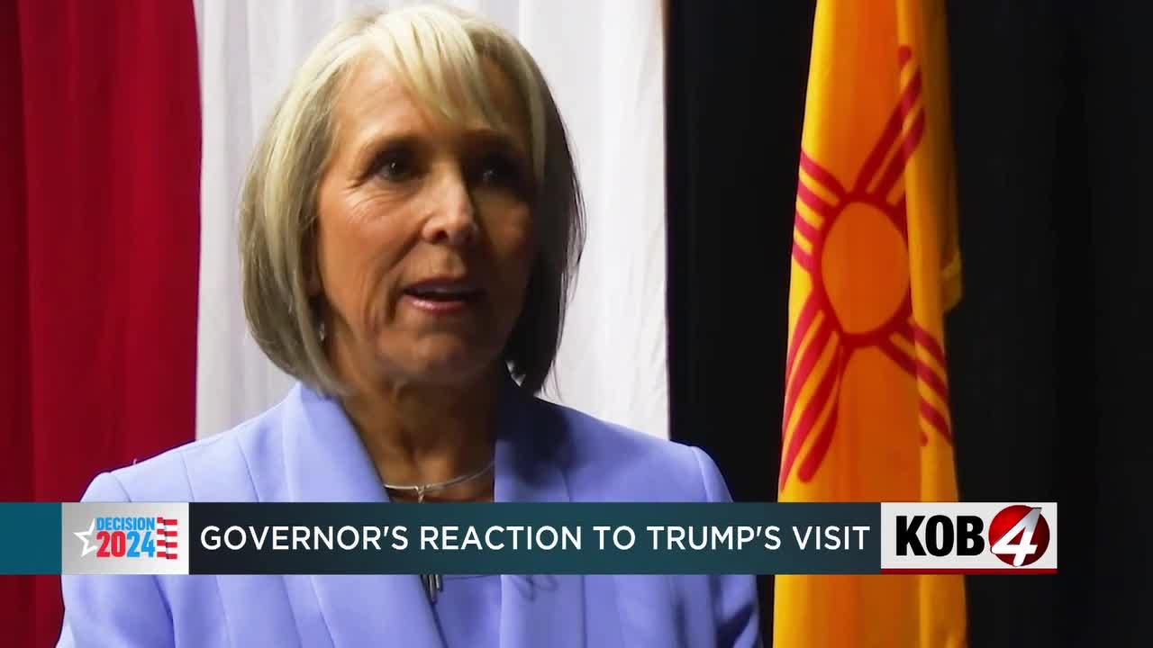 The governor of New Mexico reacts to Trump’s visit