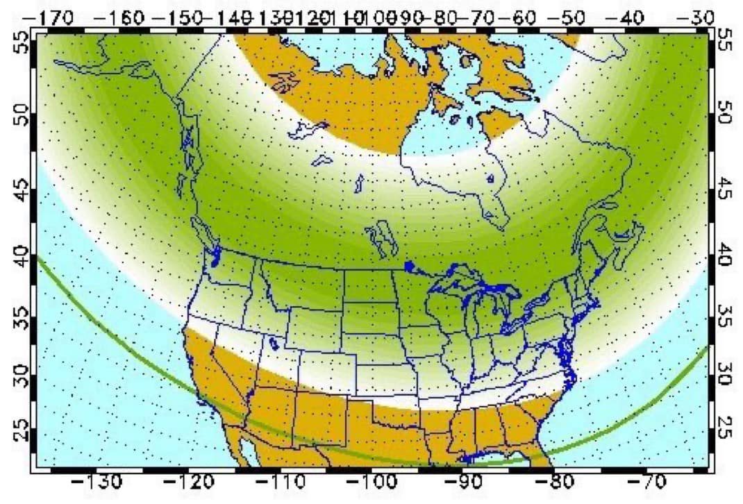 Northern Lights May 2024 Map Keri Selena