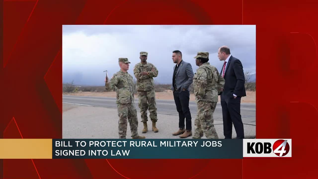 Bill to protect rural military jobs in New Mexico signed into law