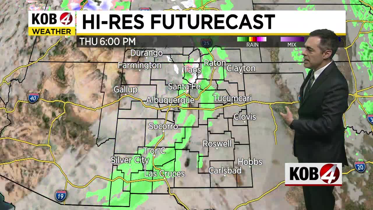 Light rain and snow showers possible for parts of New Mexico